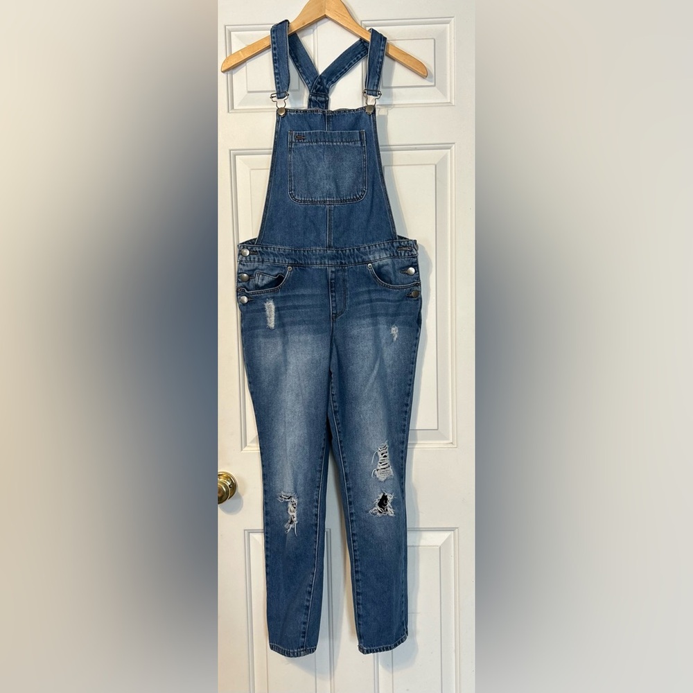 Stylish Blue Denim Overalls